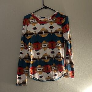 Aztec Print Women's Top